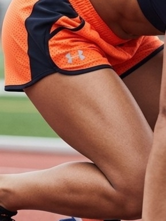 Under Armour Pants - Under Armour Coral and Blue Women's Athletic Mesh Shorts
